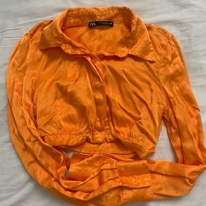 Zara Satin crop
